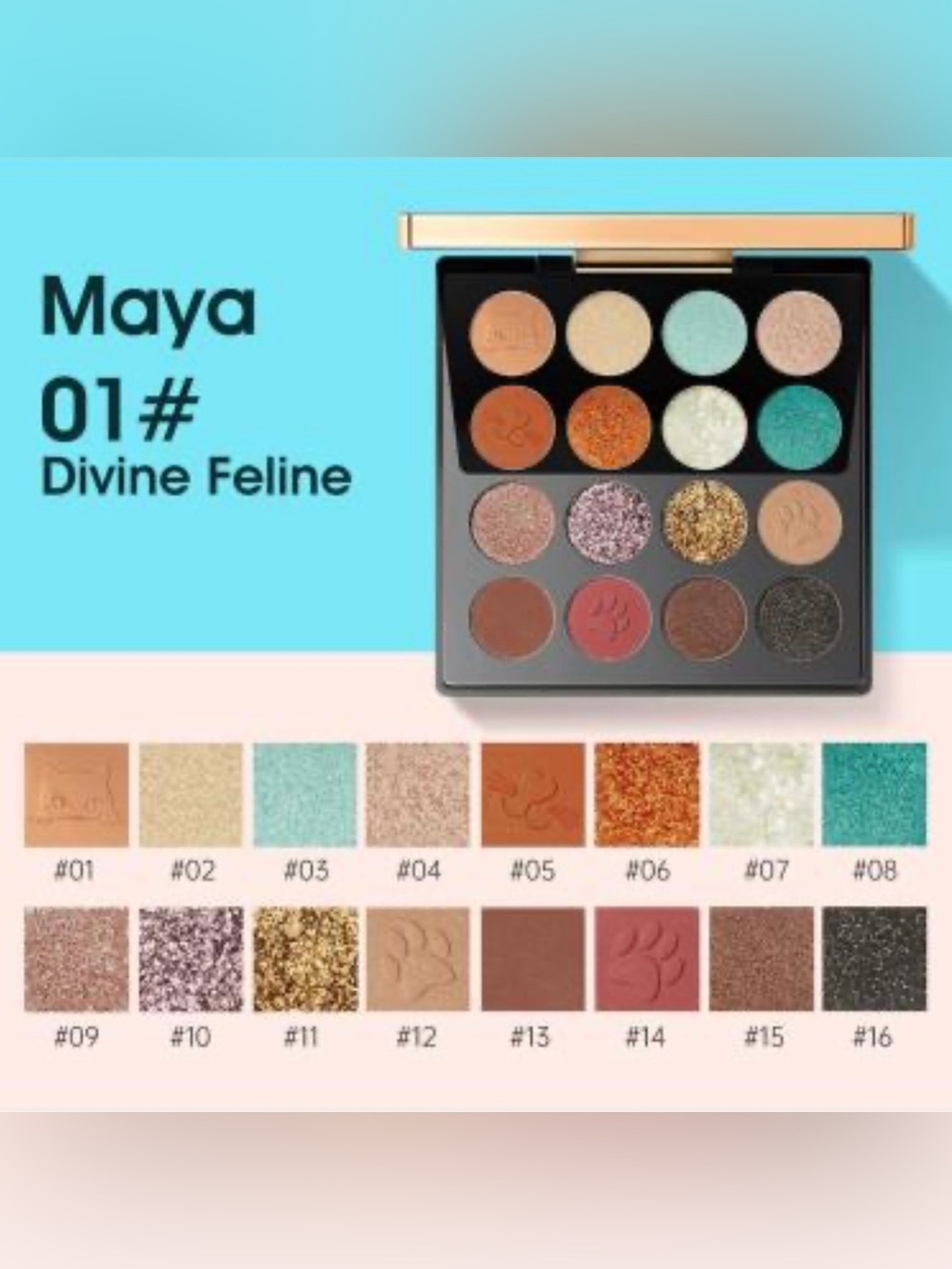 ZEESEA COSMETICS MAYA DEVINE FELINE “FIREWORKS 07 Eye Shadow Palette - BRAND NEW - Picture 5 of 16